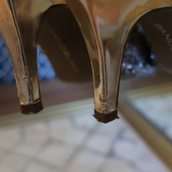 Bandolino Gold Slingback Heels - Picture 6 of 8